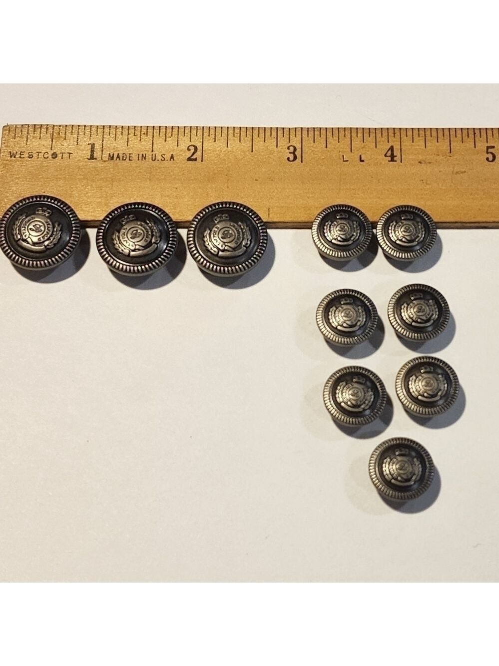 Stafford Antique Silver Blazer full button set + 2 spare